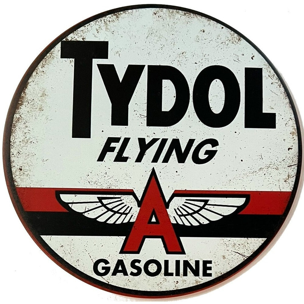 Tydol Flying A Gasoline Vintage Hem Wrapped Novelty 12" Diameter Sign New! Home & Garden:Home Décor:Plaques & Signs Style Your Walls